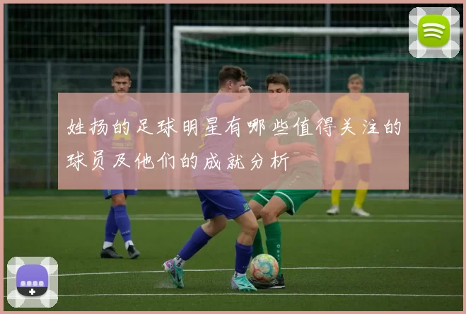 姓扬的足球明星有哪些值得关注的球员及他们的成就分析